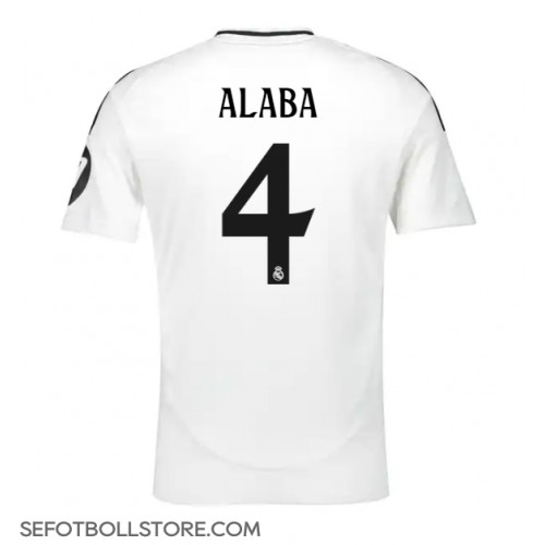 Real Madrid David Alaba #4 Replika Hemmatröja 2024-25 Kortärmad